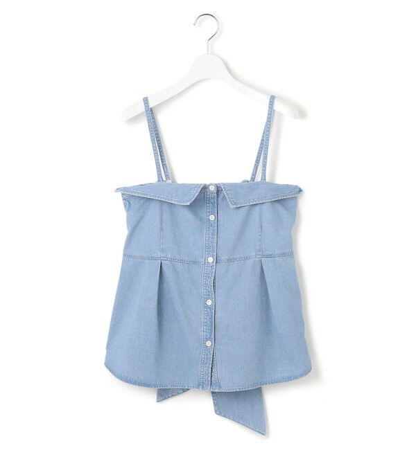 23区「【洗える】ライトダンガリー ビスチェ」|シャツ・ブラウス|