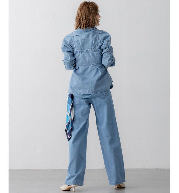 23区「【洗える】ライトダンガリー ビスチェ」|シャツ・ブラウス|