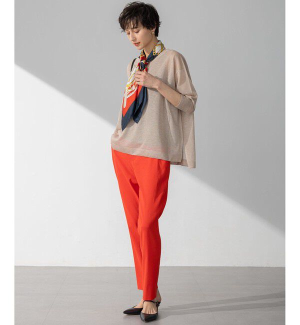 23区「【洗える】シャイニーシアー ボートネック ニット」|ニット・セーター|