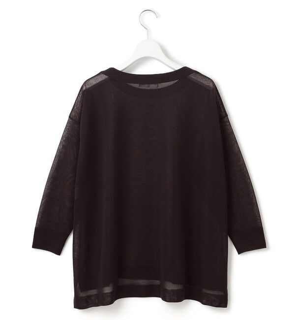 23区「【洗える】シャイニーシアー ボートネック ニット」|ニット・セーター|