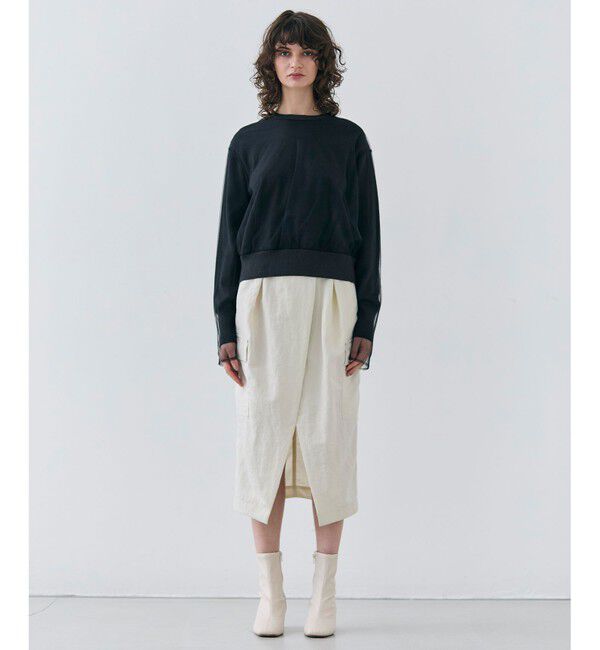 BEIGE,「【洗える】ACANTHUS / カーゴディティールコクーンタックスカート」|スカート|