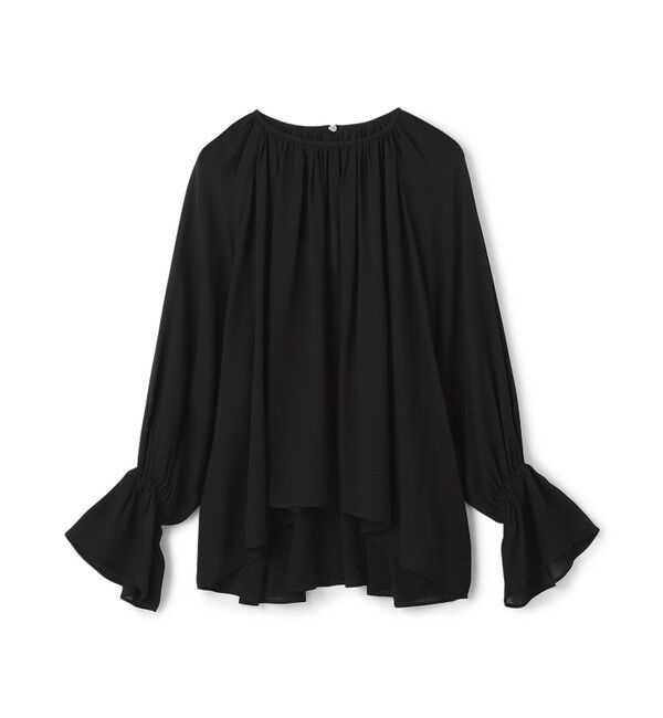 BEIGE,「【洗える】MUSCARI / ソフトシルクキャンディースリーブブラウス」|シャツ・ブラウス|