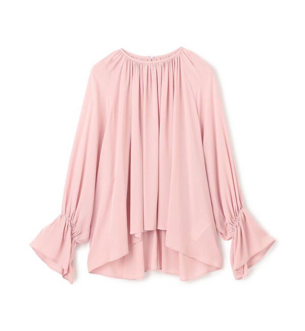 BEIGE,「【洗える】MUSCARI / ソフトシルクキャンディースリーブブラウス」|シャツ・ブラウス|