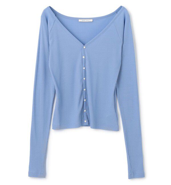 BEIGE,「【洗える・BAILA 10月号掲載】MARINO / 2WAYリブコンパクトカーディガン」|Tシャツ・カットソー|