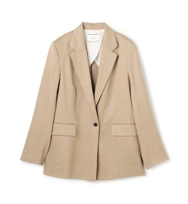 BEIGE,「MICA / リネンブレンドテーラードジャケット」|テーラードジャケット|