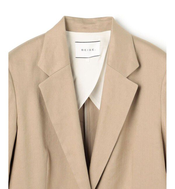 BEIGE,「MICA / リネンブレンドテーラードジャケット」|テーラードジャケット|