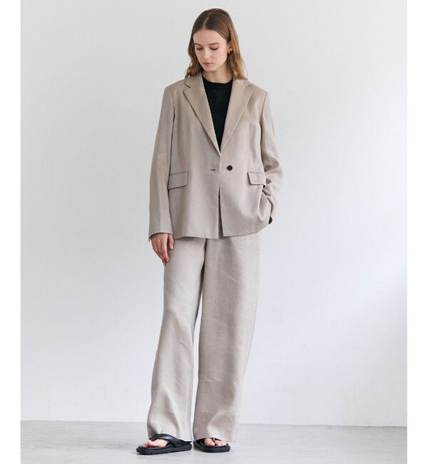 BEIGE,「MICA / リネンブレンドテーラードジャケット」|テーラードジャケット|