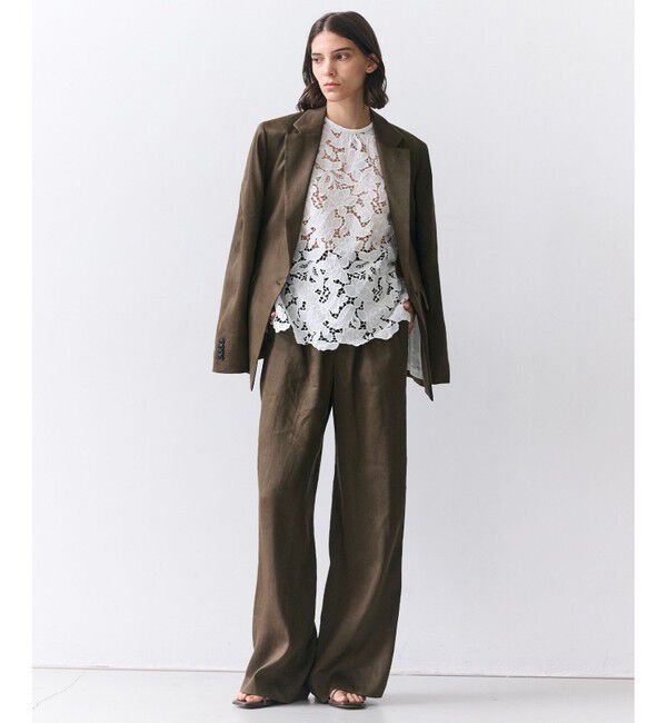 BEIGE,「MICA / リネンブレンドテーラードジャケット」|テーラードジャケット|