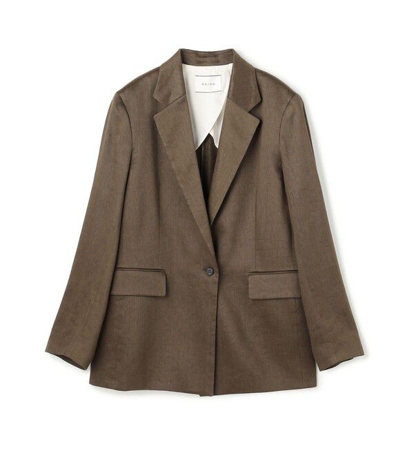 BEIGE,「MICA / リネンブレンドテーラードジャケット」|テーラードジャケット|