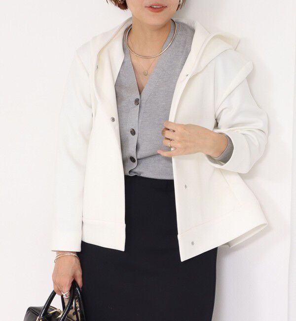 NOLLEY'S「【追加】ウォッシャブルエアボールフードブルゾン」|ブルゾン・スタジャン|