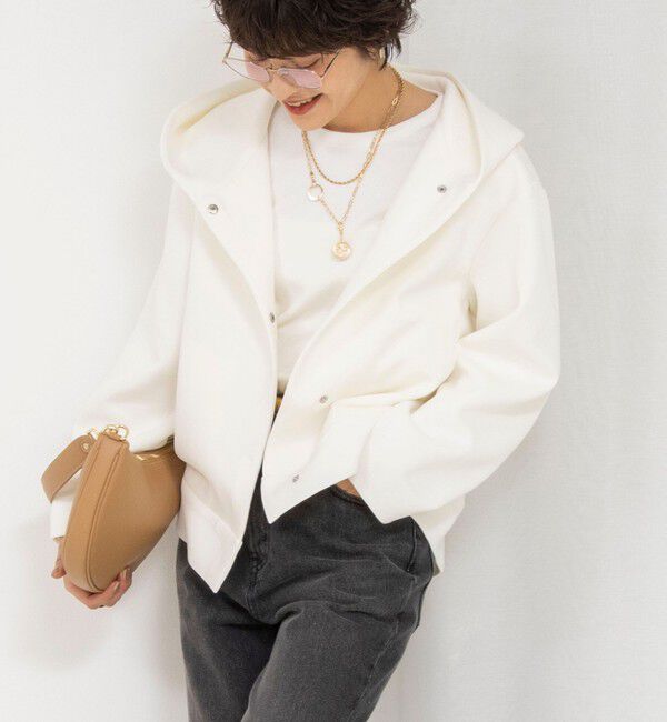 NOLLEY'S「【追加】ウォッシャブルエアボールフードブルゾン」|ブルゾン・スタジャン|