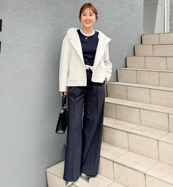 NOLLEY'S「【追加】ウォッシャブルエアボールフードブルゾン」|ブルゾン・スタジャン|