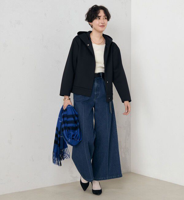 NOLLEY'S「【追加】ウォッシャブルエアボールフードブルゾン」|ブルゾン・スタジャン|