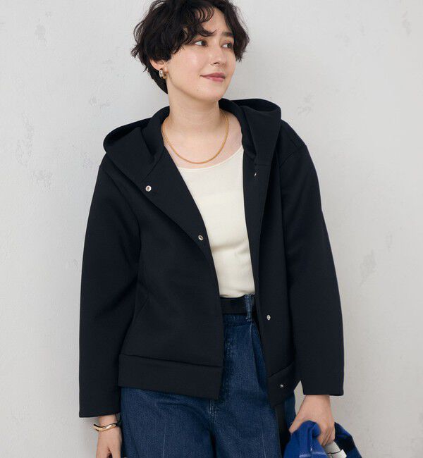 NOLLEY'S「【追加】ウォッシャブルエアボールフードブルゾン」|ブルゾン・スタジャン|