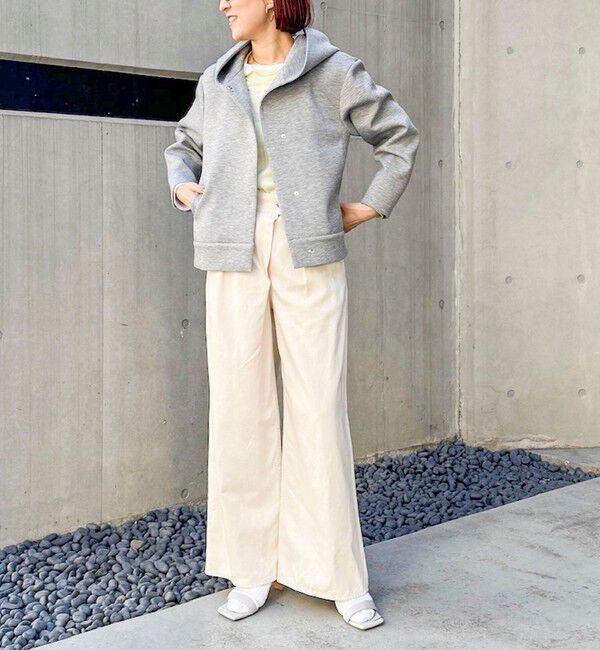 NOLLEY'S「【追加】ウォッシャブルエアボールフードブルゾン」|ブルゾン・スタジャン|