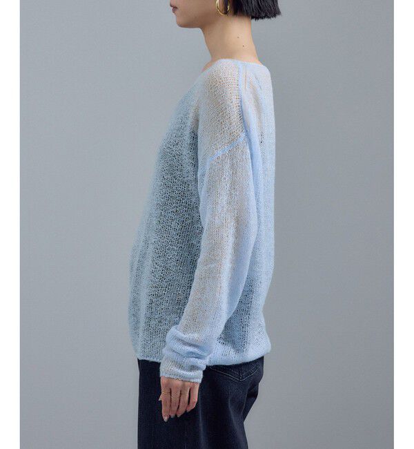 SALON adam et rope'「カシミヤリネンシアーニットプルオーバー」|ニット・セーター|