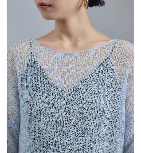 SALON adam et rope'「カシミヤリネンシアーニットプルオーバー」|ニット・セーター|