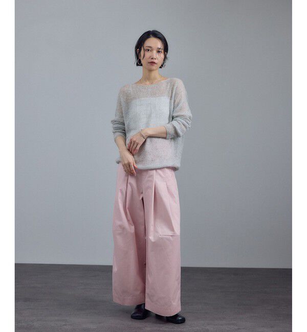 SALON adam et rope'「カシミヤリネンシアーニットプルオーバー」|ニット・セーター|