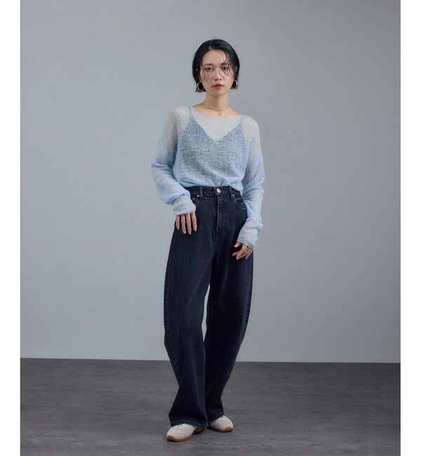 SALON adam et rope'「カシミヤリネンシアーニットプルオーバー」|ニット・セーター|