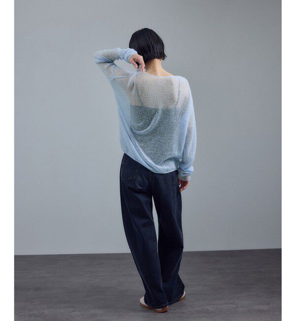 SALON adam et rope'「カシミヤリネンシアーニットプルオーバー」|ニット・セーター|