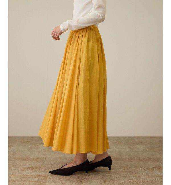 ROPE「コットンオーガンジーシアーボリュームスカート/イージーケア」|スカート|