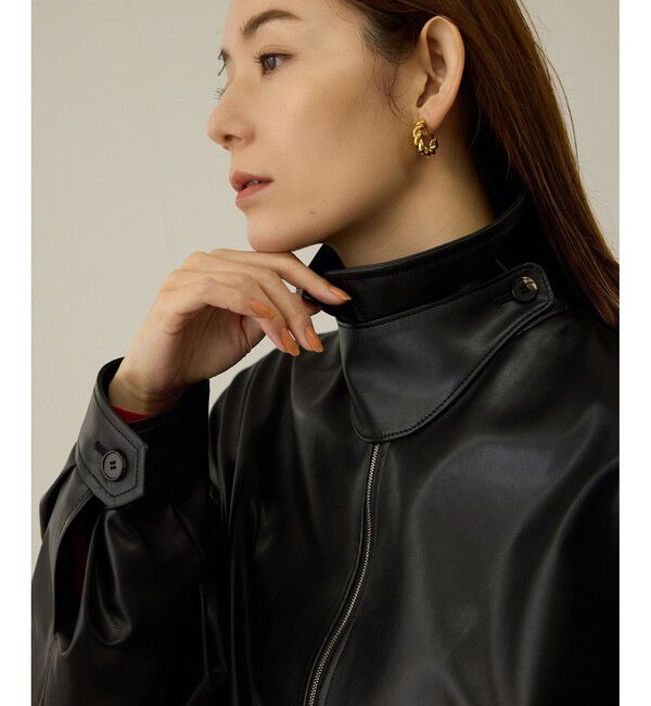 ROPE「シンセティックレザーブルゾン」|ブルゾン・スタジャン|