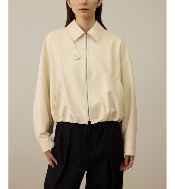 ROPE「シンセティックレザーブルゾン」|ブルゾン・スタジャン|