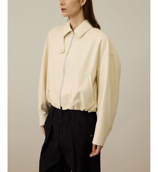 ROPE「シンセティックレザーブルゾン」|ブルゾン・スタジャン|