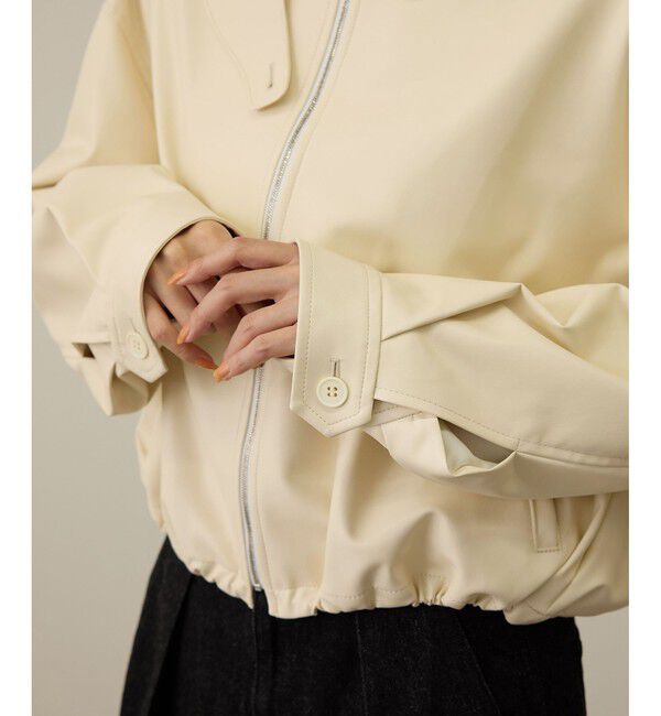 ROPE「シンセティックレザーブルゾン」|ブルゾン・スタジャン|