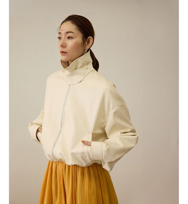 ROPE「シンセティックレザーブルゾン」|ブルゾン・スタジャン|