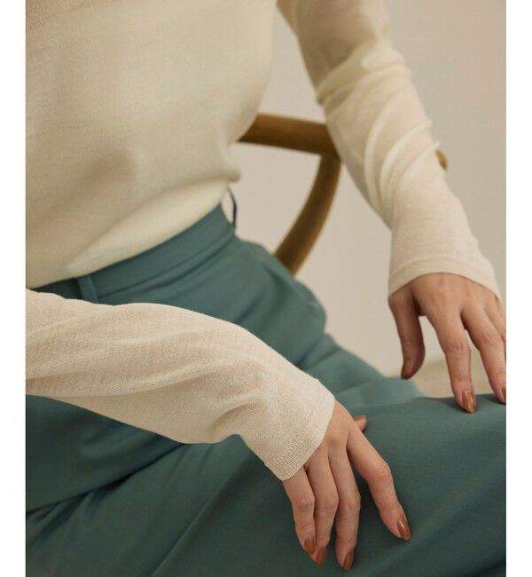 ROPE「【COFIL（コフィル）】シアーボートネックカットソー」|カーディガン|