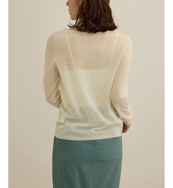 ROPE「【COFIL（コフィル）】シアーボートネックカットソー」|カーディガン|