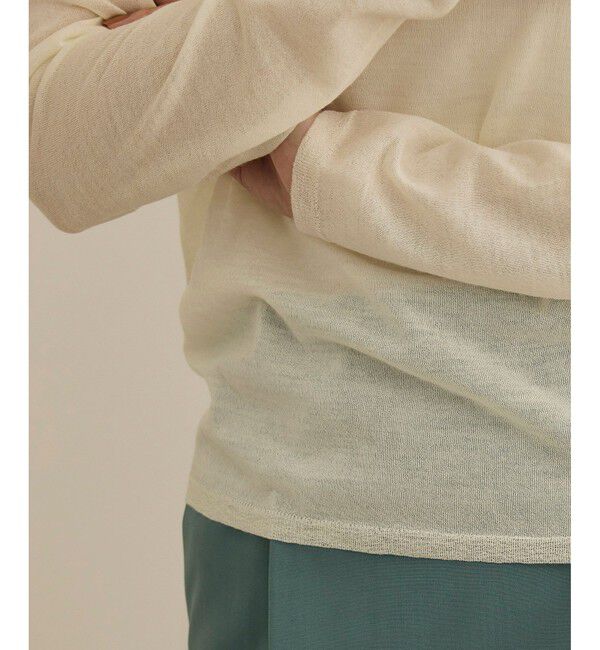 ROPE「【COFIL（コフィル）】シアーボートネックカットソー」|カーディガン|