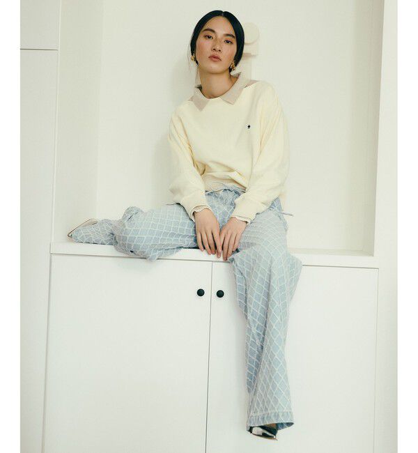 VIS「【POLO BCS】オフショルスウェットトップス/WEB限定カラー」|スウェット・ジャージ|