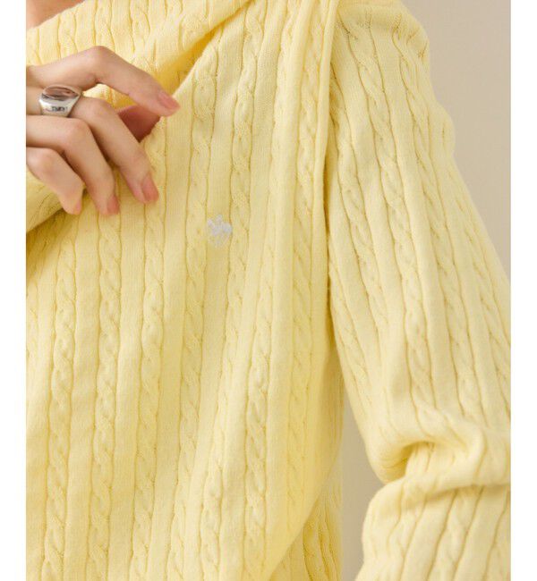 VIS「【POLO BCS】ケーブルドレープトップス/WEB限定カラー」|ニット・セーター|