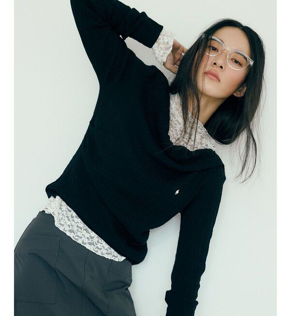 VIS「【POLO BCS】ケーブルドレープトップス/WEB限定カラー」|ニット・セーター|