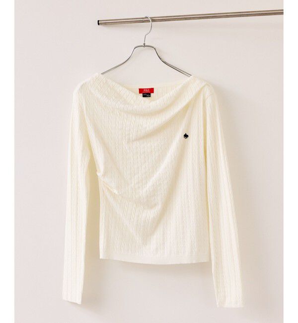 VIS「【POLO BCS】ケーブルドレープトップス/WEB限定カラー」|ニット・セーター|