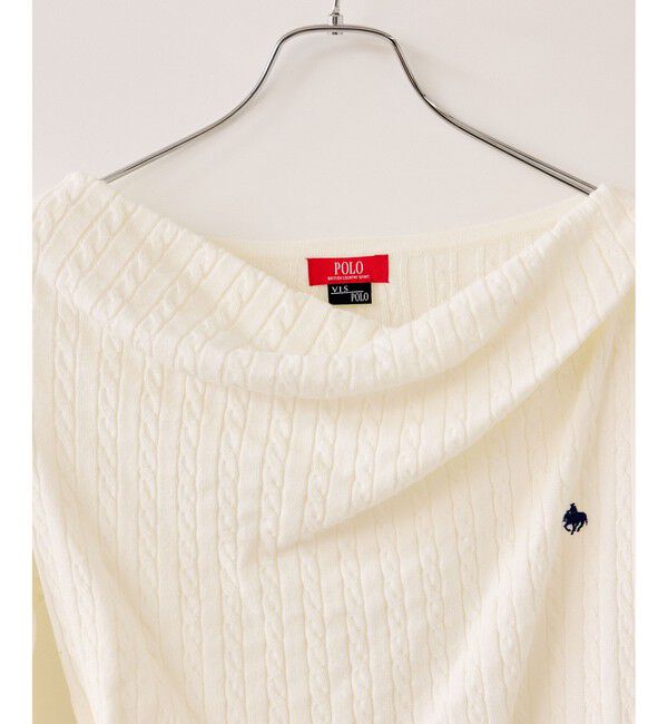 VIS「【POLO BCS】ケーブルドレープトップス/WEB限定カラー」|ニット・セーター|