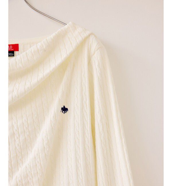 VIS「【POLO BCS】ケーブルドレープトップス/WEB限定カラー」|ニット・セーター|