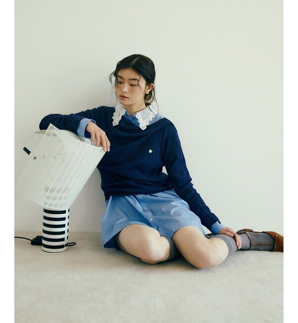 VIS「【POLO BCS】ケーブルドレープトップス/WEB限定カラー」|ニット・セーター|