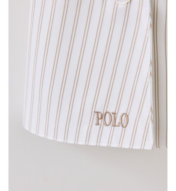 VIS「【POLO BCS】ベルト付きウエストタックシャツ/WEB限定カラー」|シャツ・ブラウス|