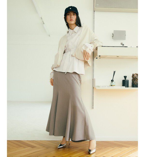 VIS「【POLO BCS】ベルト付きウエストタックシャツ/WEB限定カラー」|シャツ・ブラウス|