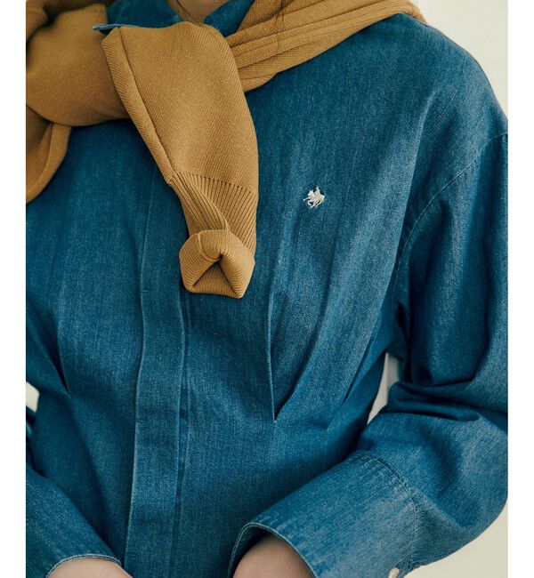 VIS「【POLO BCS】ベルト付きウエストタックシャツ/WEB限定カラー」|シャツ・ブラウス|