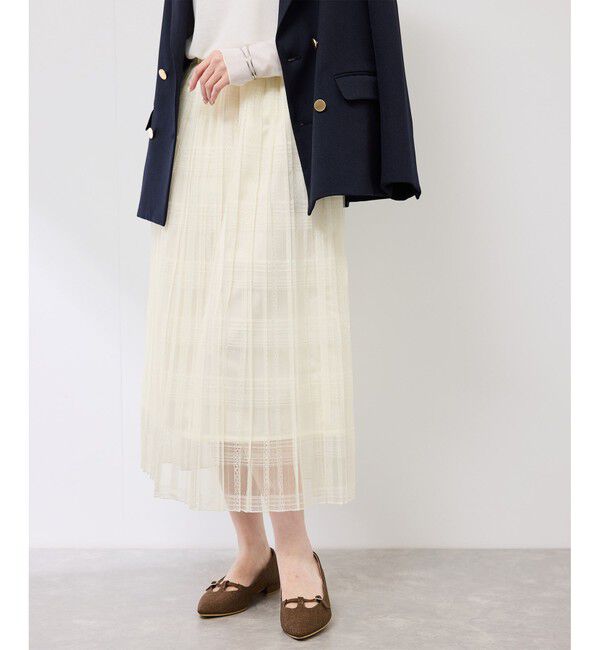 Rope&rsquo;Picnic「レースプリーツロングスカート」|スカート|