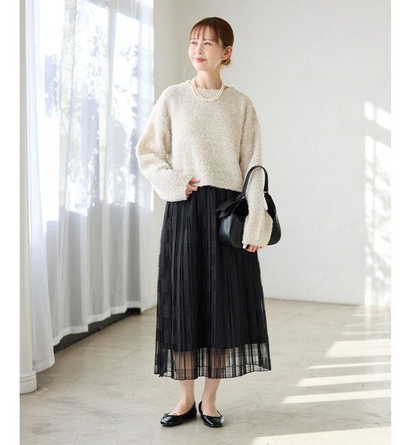 Rope&rsquo;Picnic「レースプリーツロングスカート」|スカート|