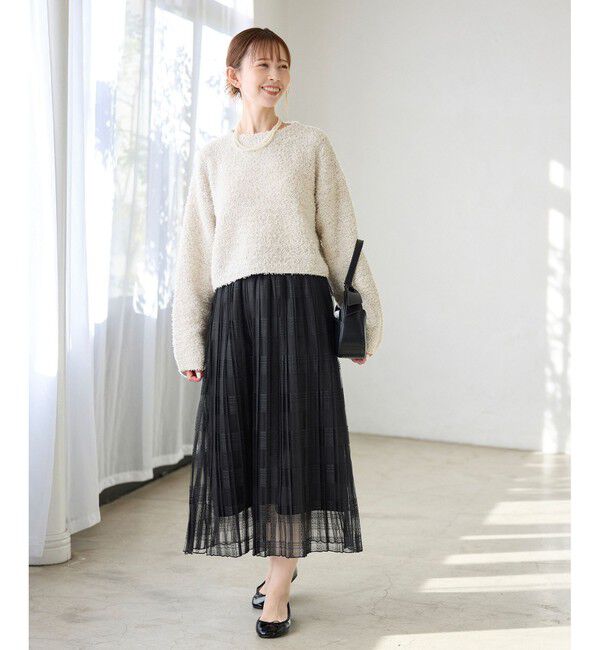Rope&rsquo;Picnic「レースプリーツロングスカート」|スカート|