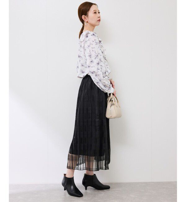 Rope&rsquo;Picnic「レースプリーツロングスカート」|スカート|