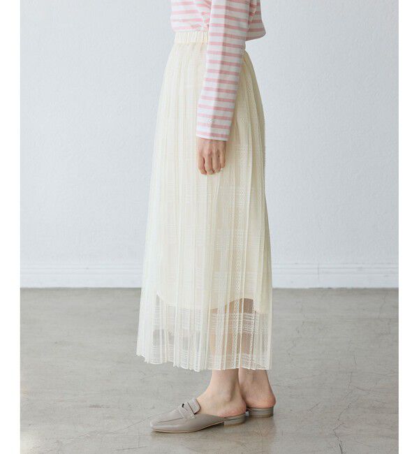 Rope&rsquo;Picnic「レースプリーツロングスカート」|スカート|
