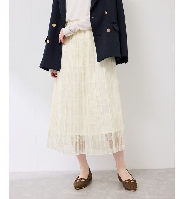 Rope&rsquo;Picnic「レースプリーツロングスカート」|スカート|