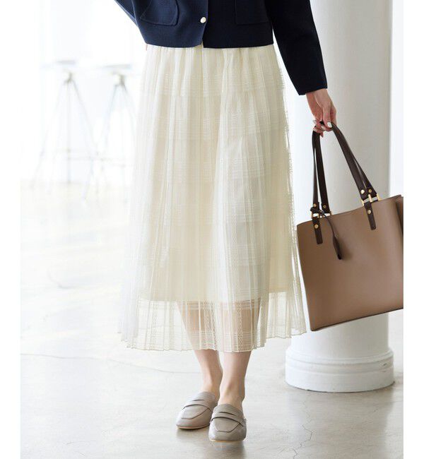 Rope&rsquo;Picnic「レースプリーツロングスカート」|スカート|